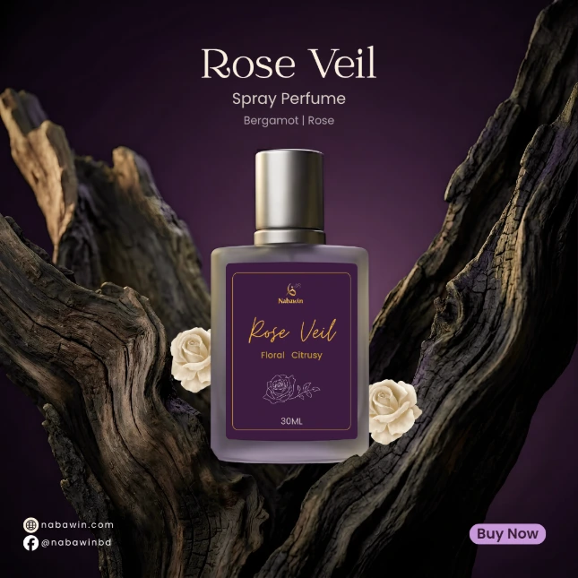 ROSE VEIL EDP for Women – Floral Citrusy Perfume 30ML | NABAWIN