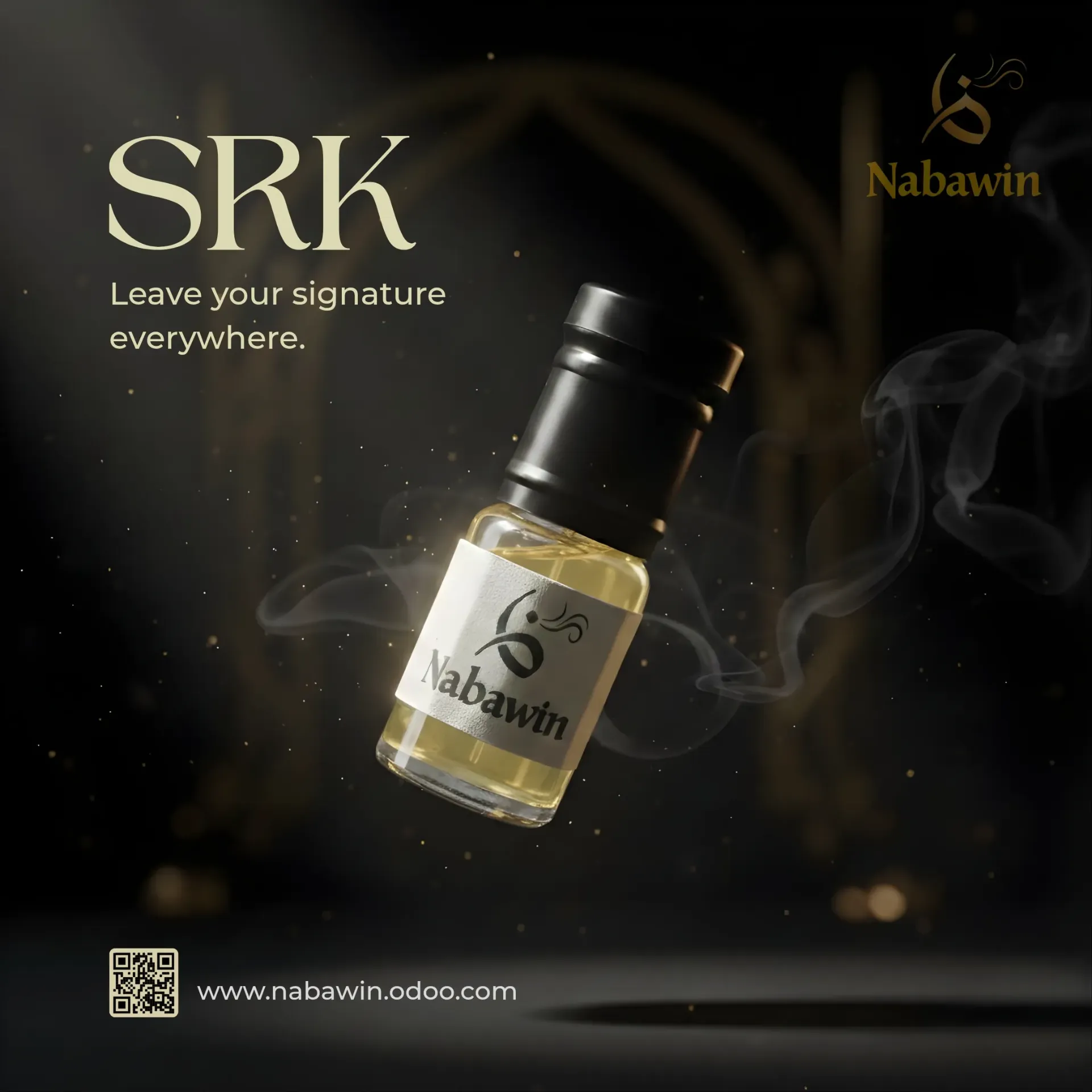 SRK Attar Oil bottle